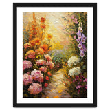 Golden Hour Summer Garden Path Oil Painting thumbnail
