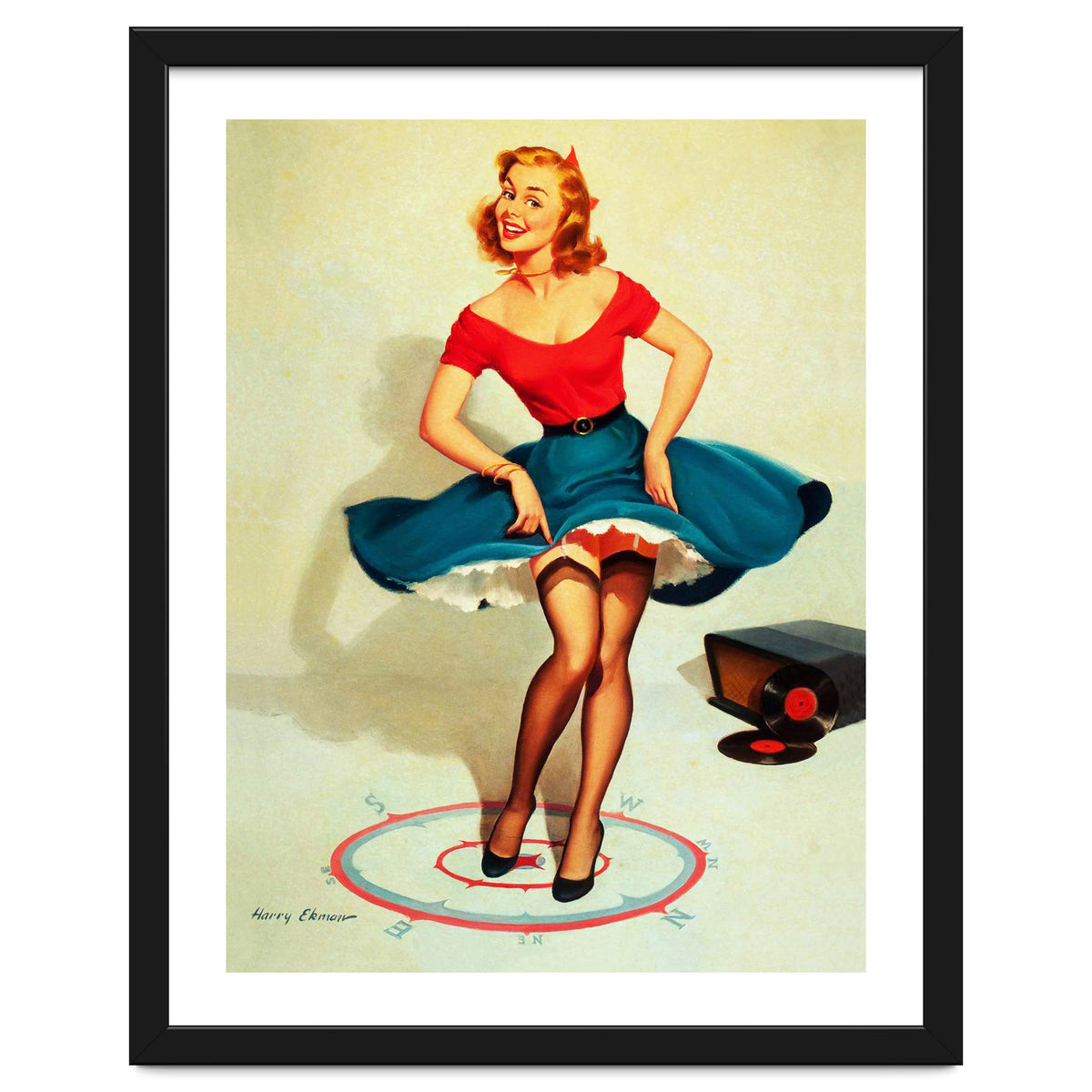 Pinup Dancing Girl