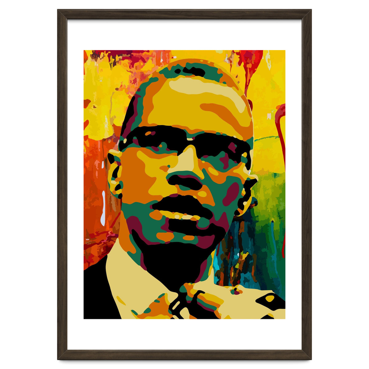 Malcolm X Colorful Abstract Art 2
