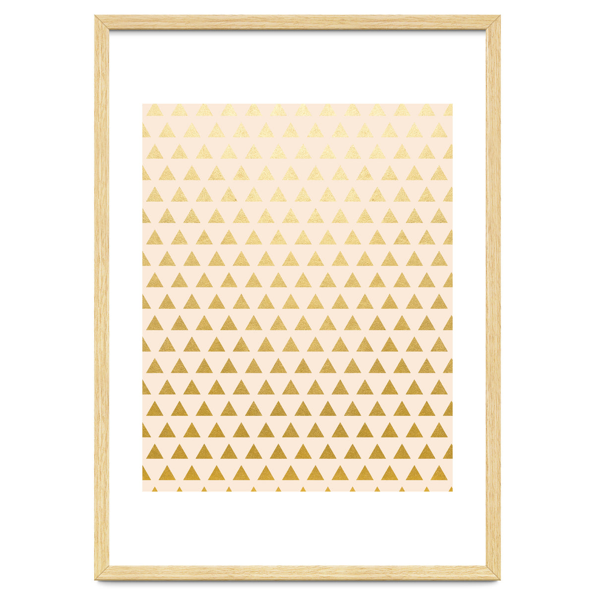 Blush + Gold Triangles #society6 #decor #buyart