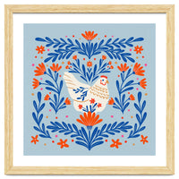 Blooming Chicken Blue And Orange