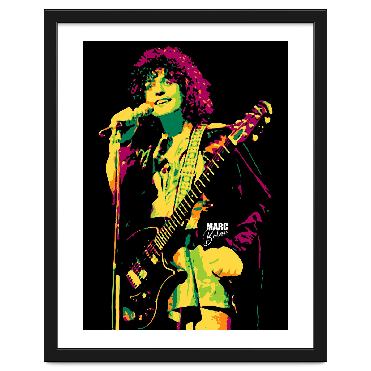 Marc Bolan Musician Legend in Pop Art