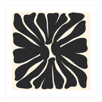 Abstract Monochrome Flower 2 (Print Only)