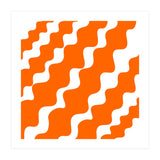 Slanting Orange Wavy Pattern (Print Only) thumbnail
