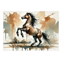 Fiery Horse Elegance (Print Only)