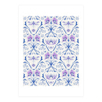 Bohemian Garden Blue Pattern (Print Only)