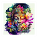 Floral Awakening Buddha (Print Only) thumbnail