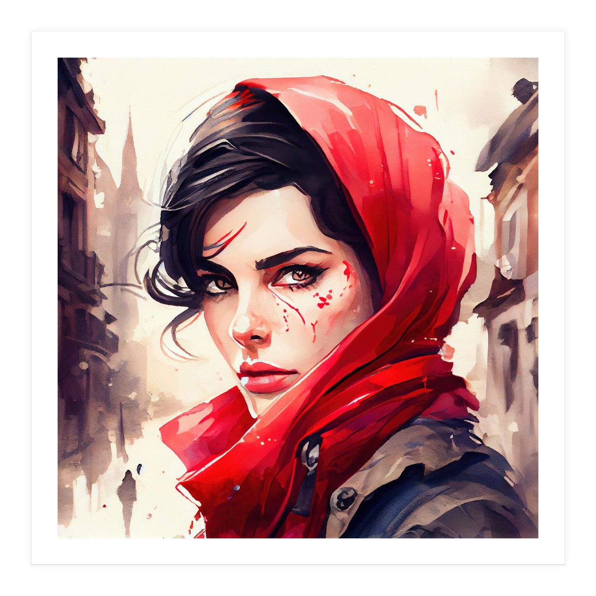 Modern Little Red Riding Hood (Print Only)