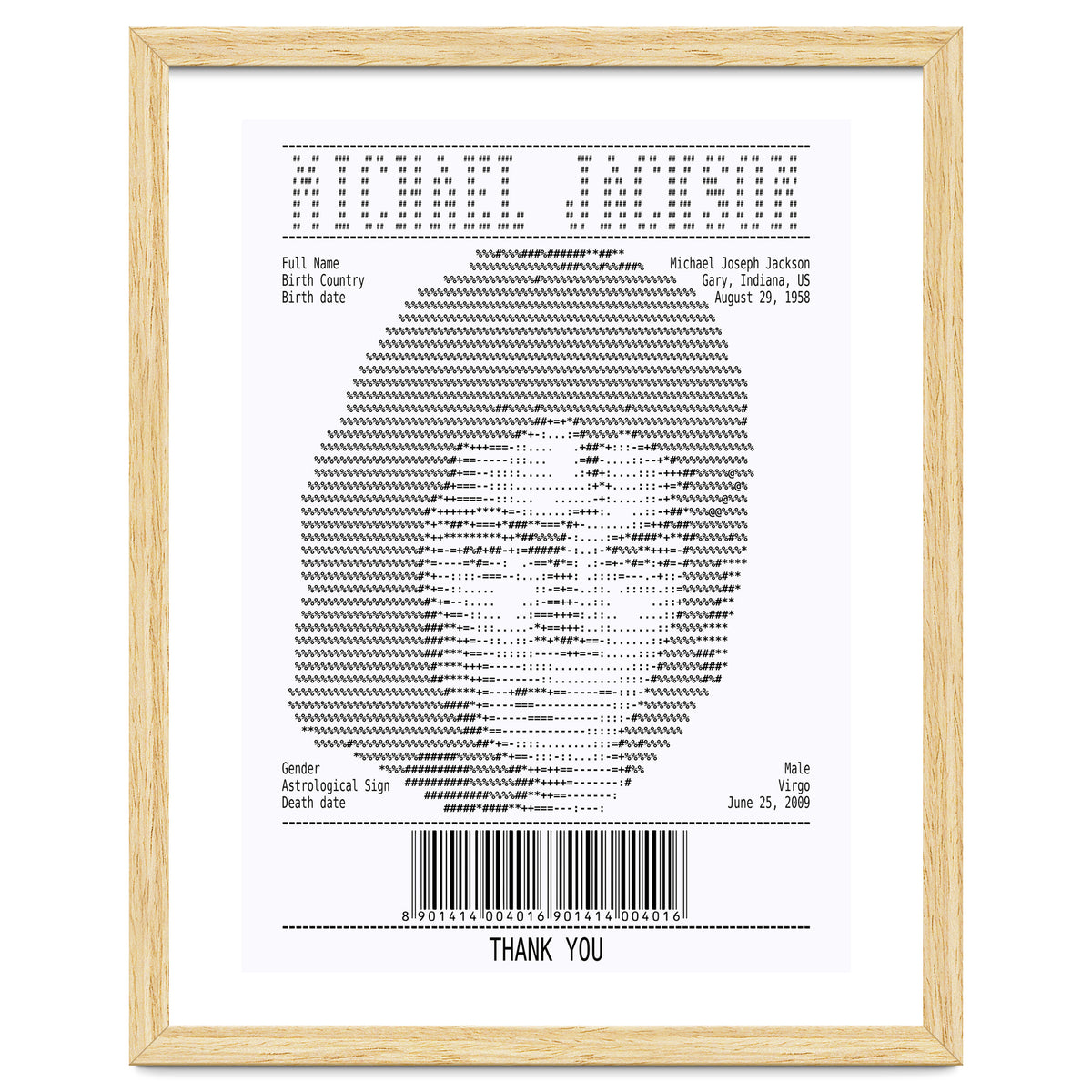 Receipt Art Michael Jackson