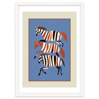 Striped Running Horses