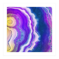 Neon Agate Texture 02  (Print Only)