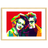 Marilyn Monroe And James Dean Pop Art WPAP