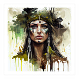 Ceremonial Druid Warrior Portrait (Print Only) thumbnail