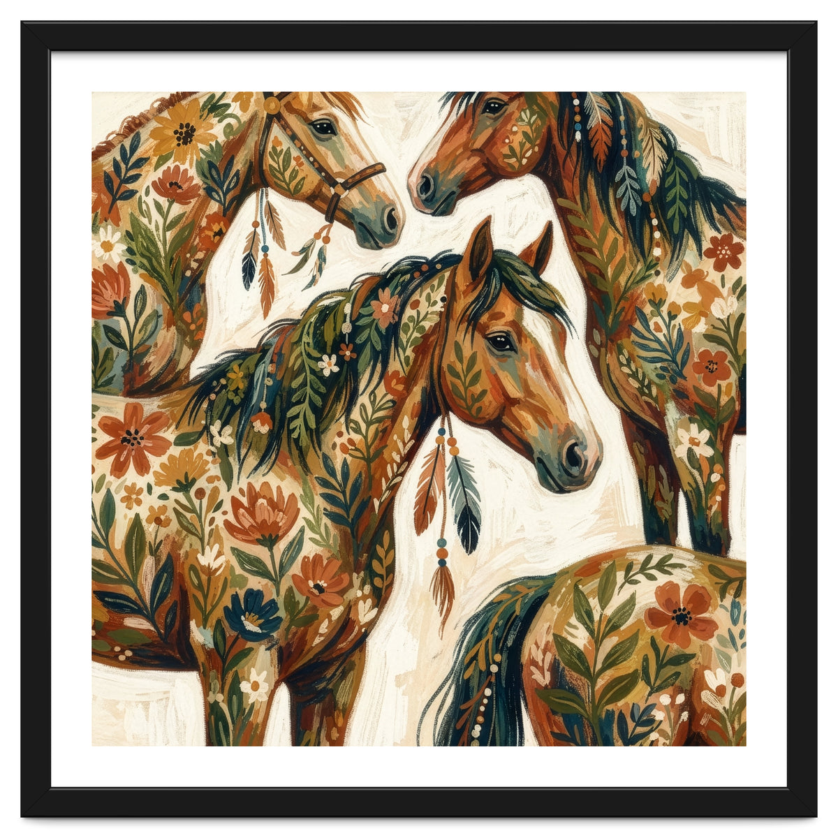 Rustic Horse Blossoms