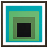 JOSEF ALBERS - HOMAGE TO THE SQUARE GREEN BLACK thumbnail