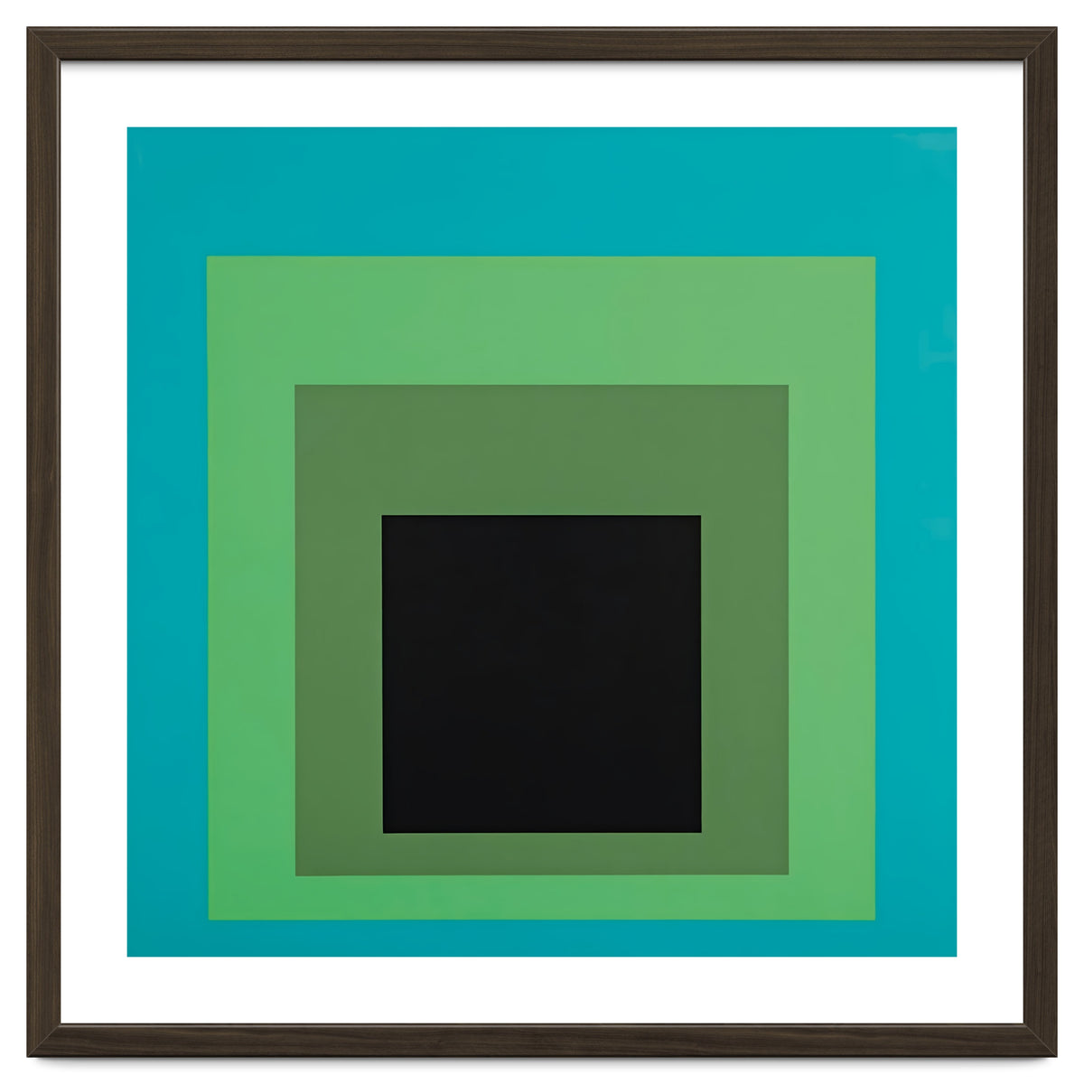 JOSEF ALBERS - HOMAGE TO THE SQUARE GREEN BLACK