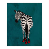 Zebra wearing heals (Print Only) thumbnail