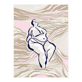 Follow the lines Serene woman in the water (Print Only) thumbnail