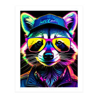 Raccoon In Glasses (Print Only)