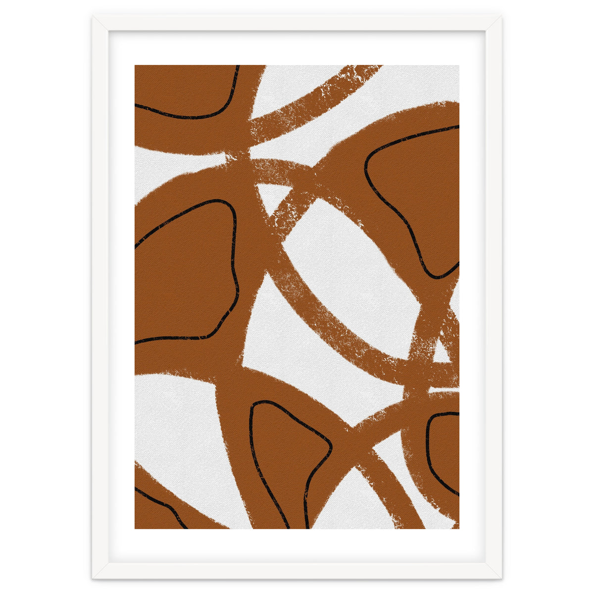 Abstract Brown and Black Lines