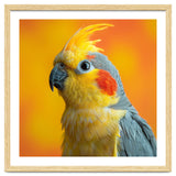 Close Up Cockatiel Parrot With Yellow Crest thumbnail