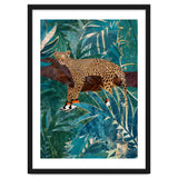 Leopard wearing shoes in the jungle thumbnail