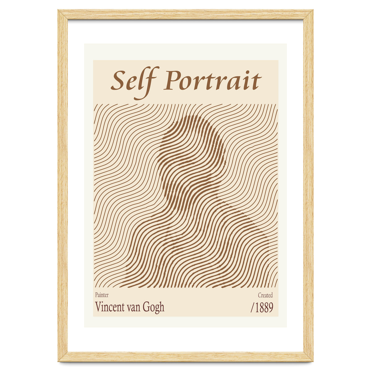 Self Portrait Vincent Van Gogh (1889)