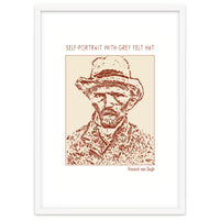 Self Portrait With Grey Felt Hat – Vincent Van Gogh