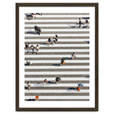 Rain Crossing | Polka Dots Zebra Crossing On The Street | Rain Eclectic Modern Graphic Design thumbnail