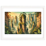 Vintage China, Zhangjiajie Stone Pillars Poster thumbnail