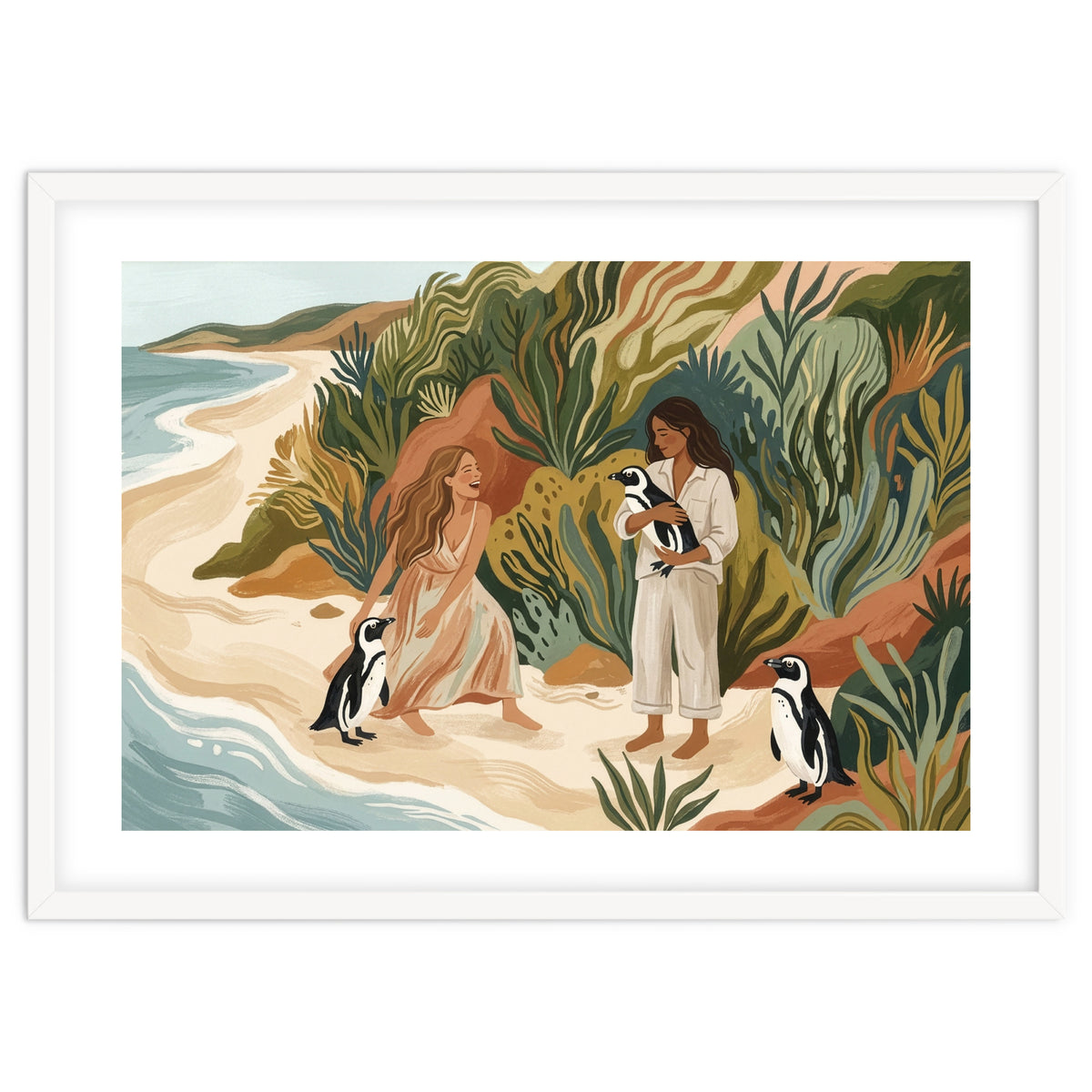 Penguin Friends By The Sea