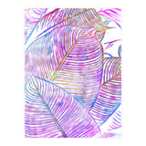Pink Banana Leaves | Tropical Botanical Jungle | Ultraviolet Purple Nature Plants | Eclectic Forest (Print Only) thumbnail