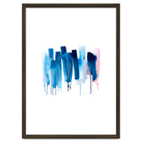 Abstract Watercolor Stripes Minimal Blue thumbnail