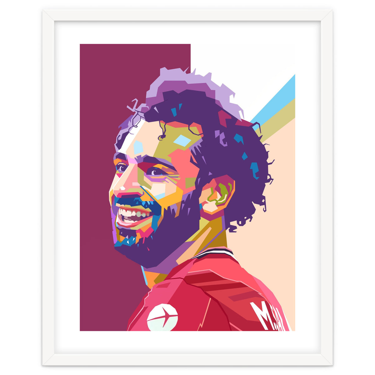 Mohamed Salah pop art portrait