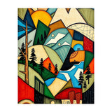 Abstract Nature Tree Mountain (Print Only) thumbnail
