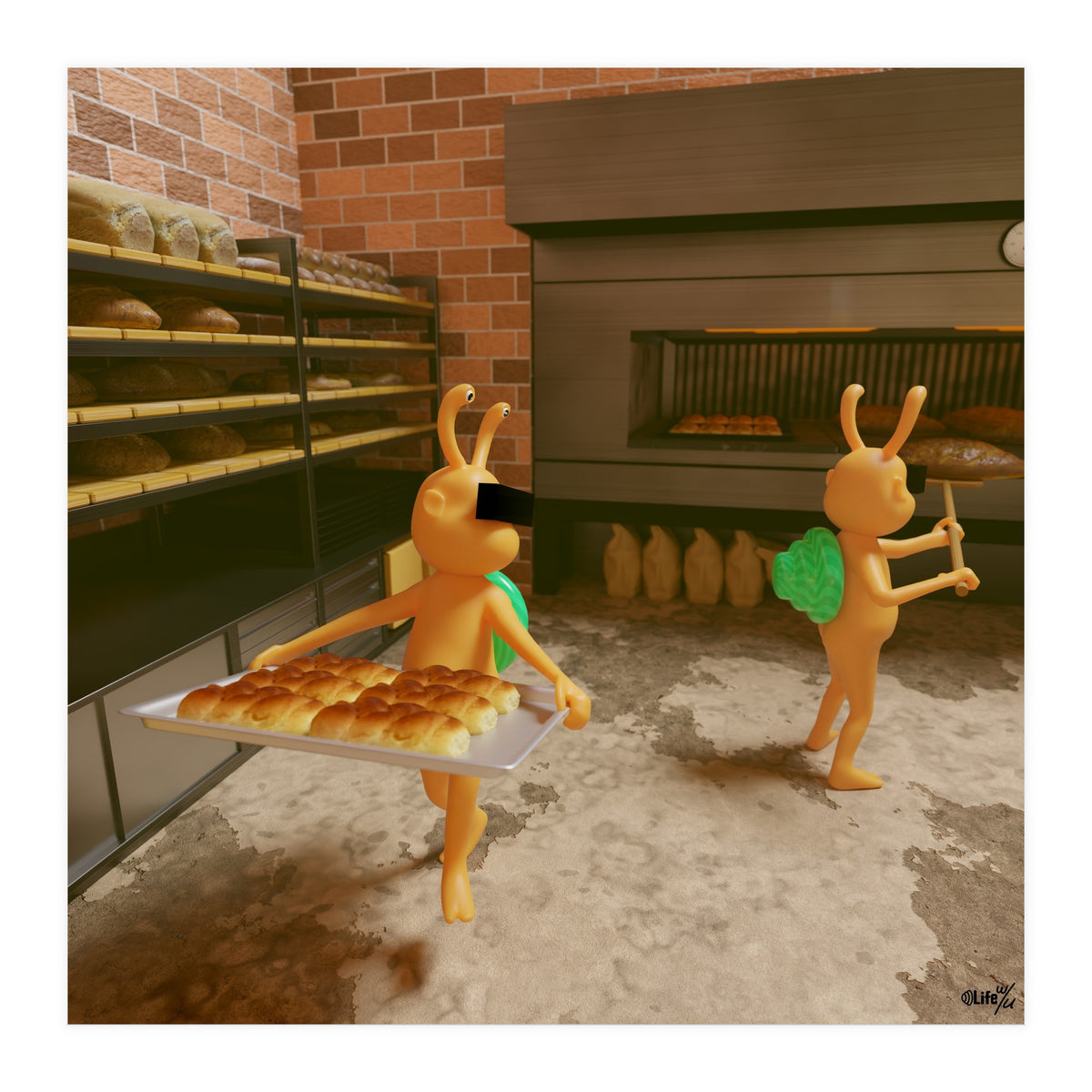 Bakery "Fresh out of the Oven" (Lwuba 031 Bakery 02) (Print Only)