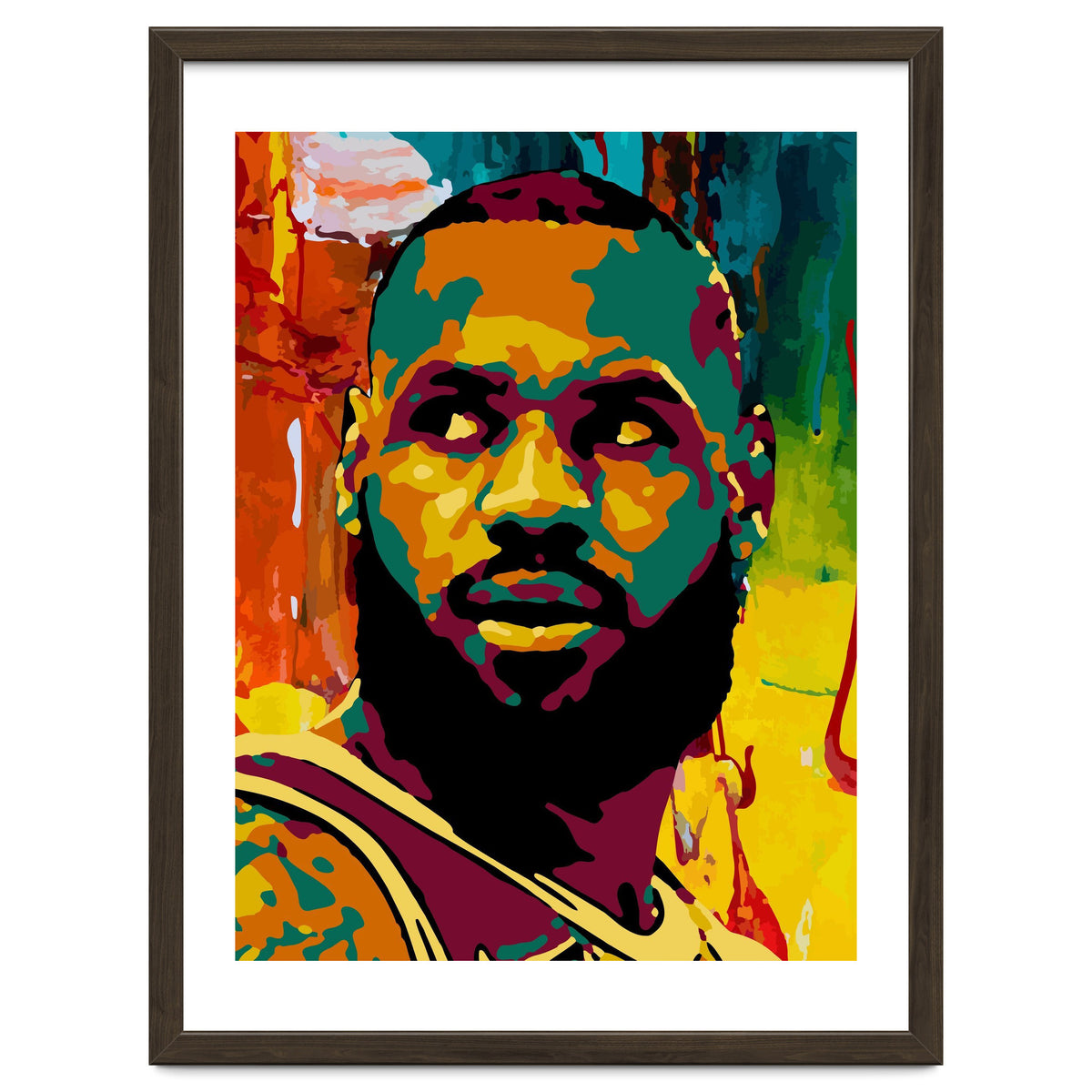 LeBron James Colorful abstract