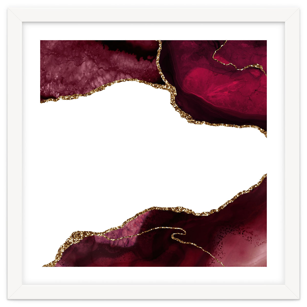 Burgundy & Gold Agate Texture 29