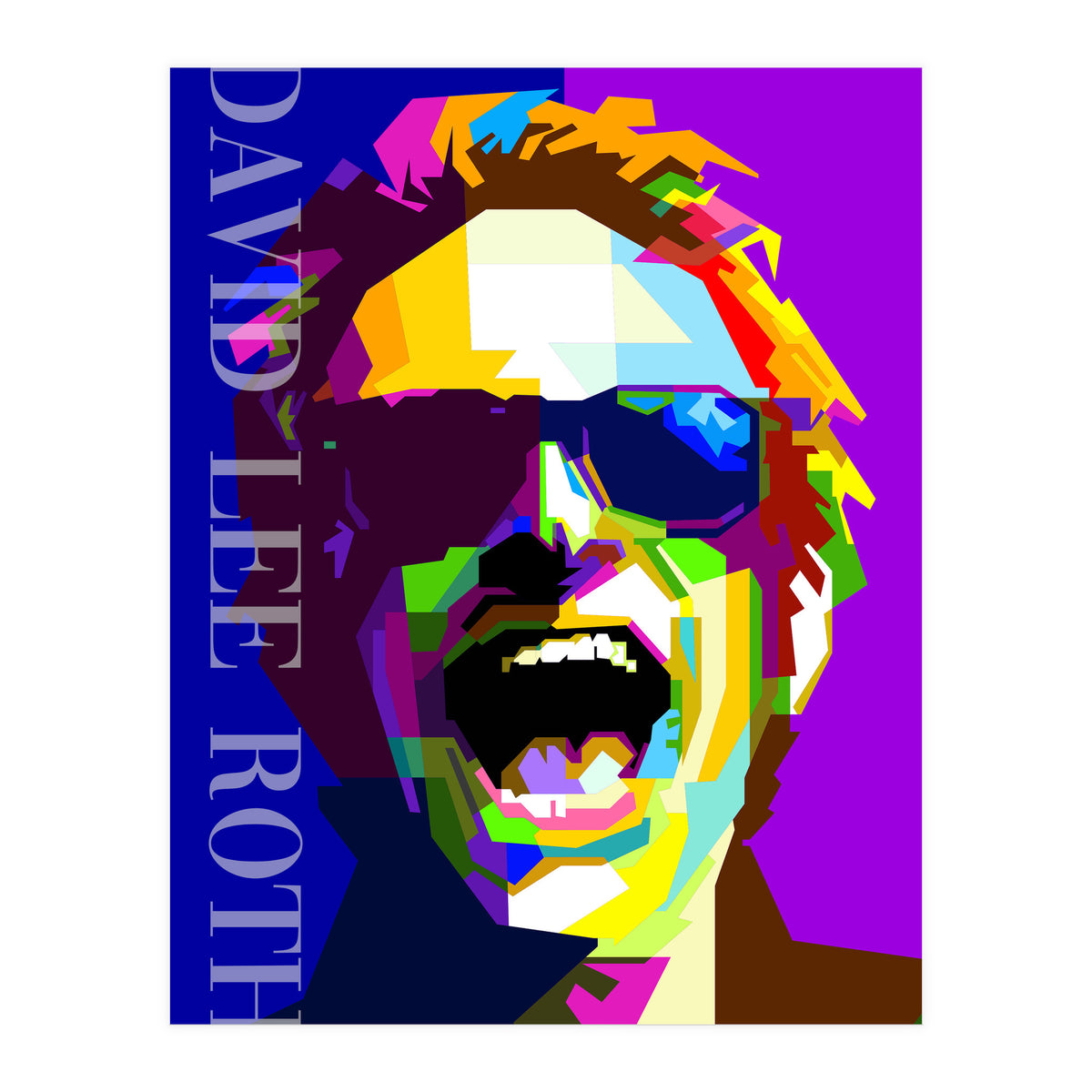 David Lee Roth Rock Singer Art WPAP (Print Only)
