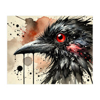 Dramatic Raven Portrait (Print Only)