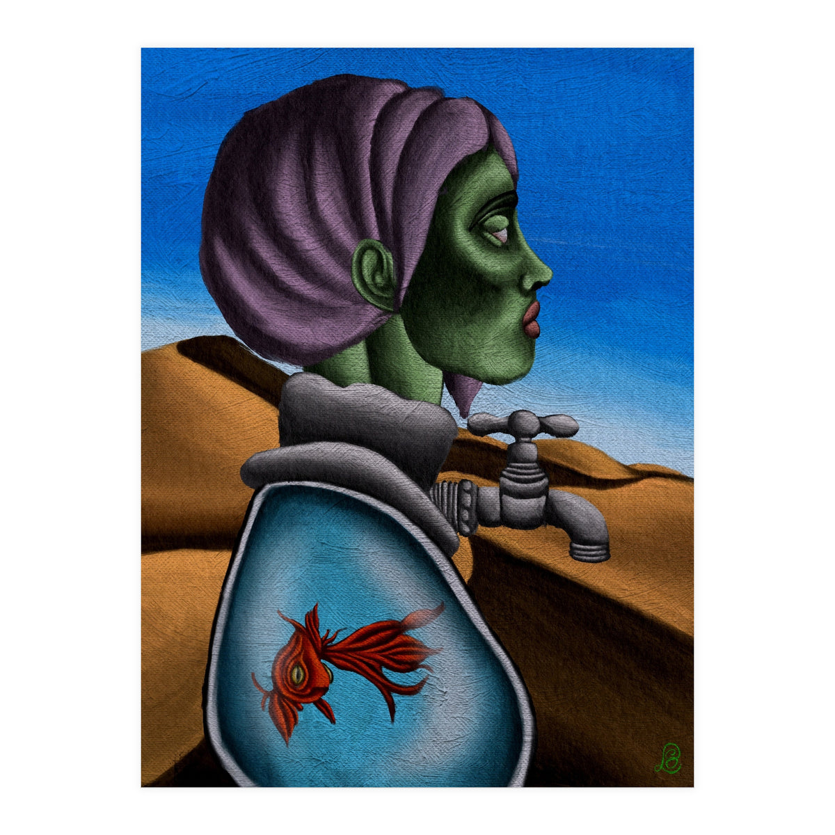 "There's No Such Thing As Thirst In This Desert"  (Print Only)