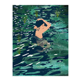 The Birth Of A Lake, Wild Nature Landscape Painting, Bohemian Woman Free Spirit (Print Only) thumbnail