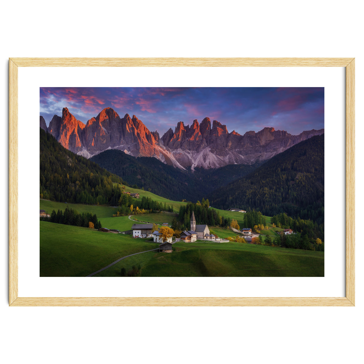 Santa Maddalena at sunset