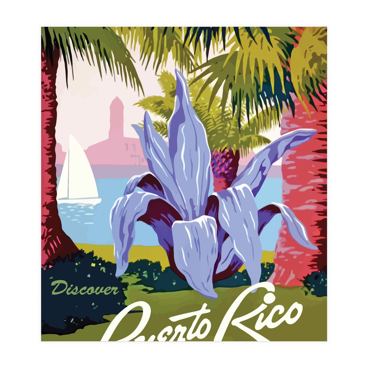 Puerto Rico Flower (Print Only)