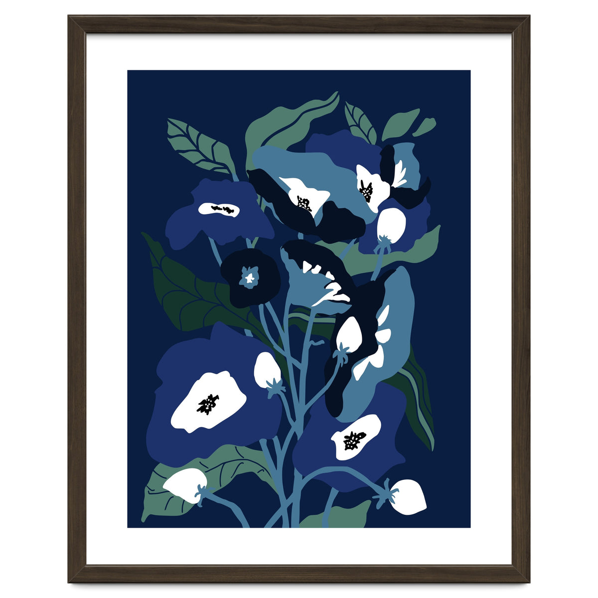 Garden Flowers at night