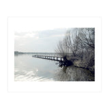 Sunny day pier in the lake (Print Only) thumbnail