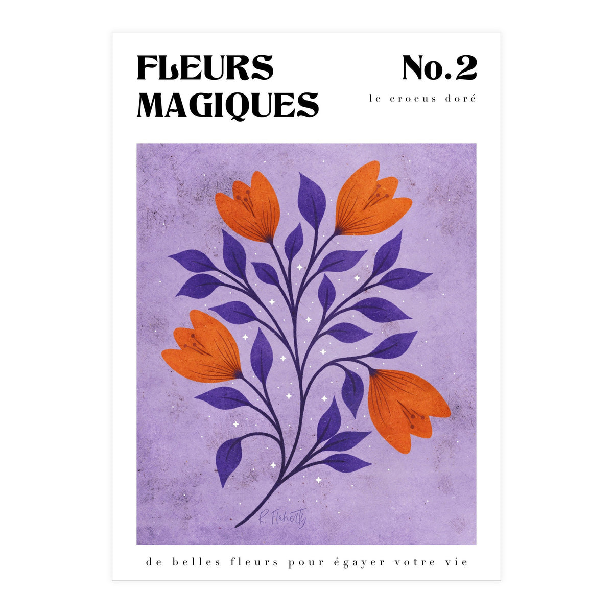 Magical Flowers No.2 Golden Crocus (Print Only)