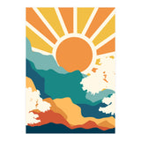 Sunrise Mindset, Positivity Optimism Self Love Self Care Growth, Nature Retro Eclectic Bohemian Peace Contemporary (Print Only) thumbnail