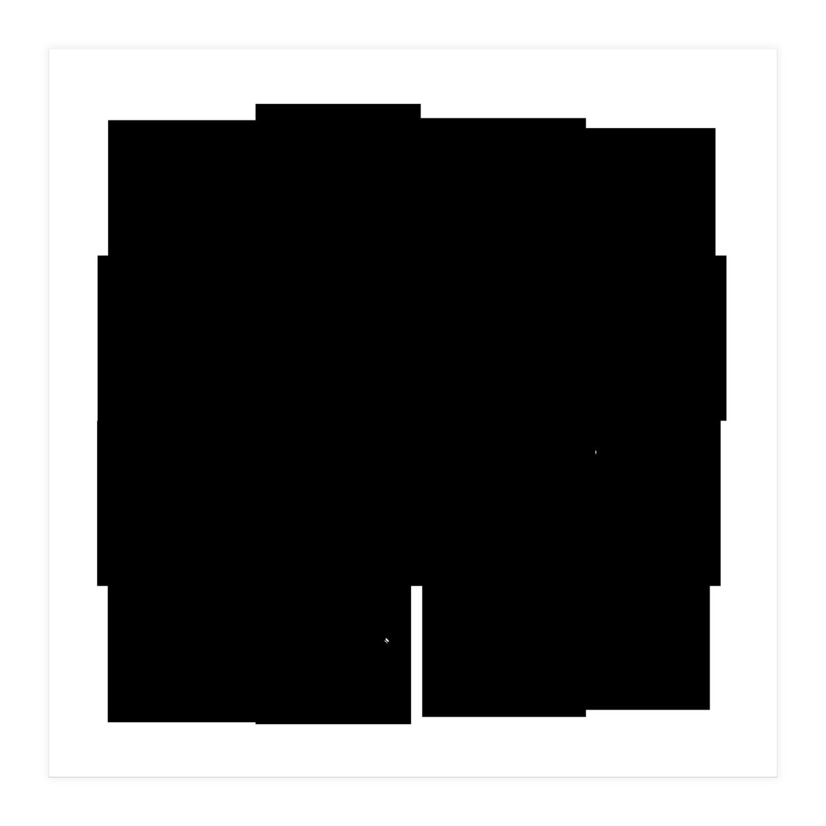 Fantasy Black Flower  (Print Only)