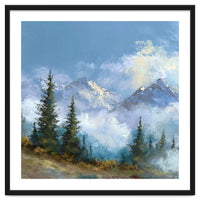 Majestic Snow-Capped Alpine Peaks